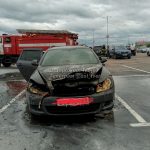 Пожар на парковке ТЦ «Глобус»
